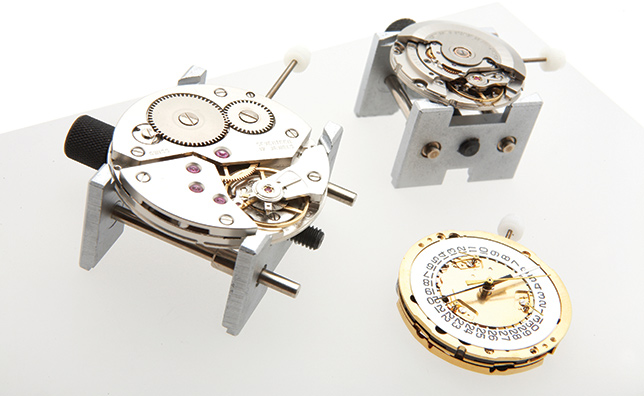Collection of watches in repair