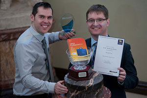 Scott Brant receives his outstanding student award