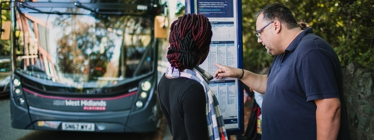 Students at bus stop