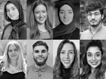Headshots of eight BCU students chosen as Student Ambassadors
