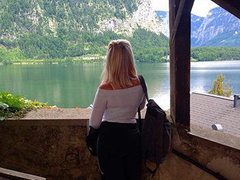 English Literature undergraduate Charlotte Keogh in Austria