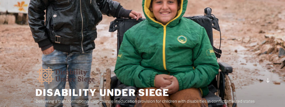 The Disability Under Siege project, which examines the role of arts and humanities in developing inclusive forms of education for children with disabilities.