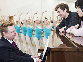 Two leading Birmingham institutions inspire next generation of ballet pianists Elmhurst Ballet School 1