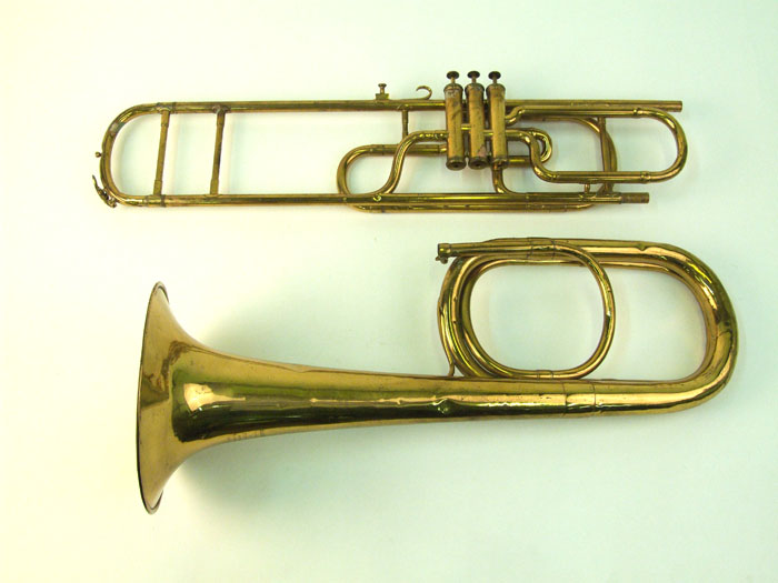 Bass Valve Trombone in E Flat Historical Instrument Collection