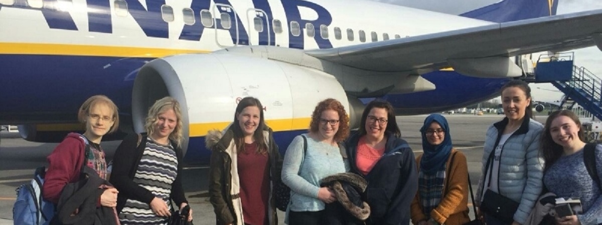 LD nurses at the airport
