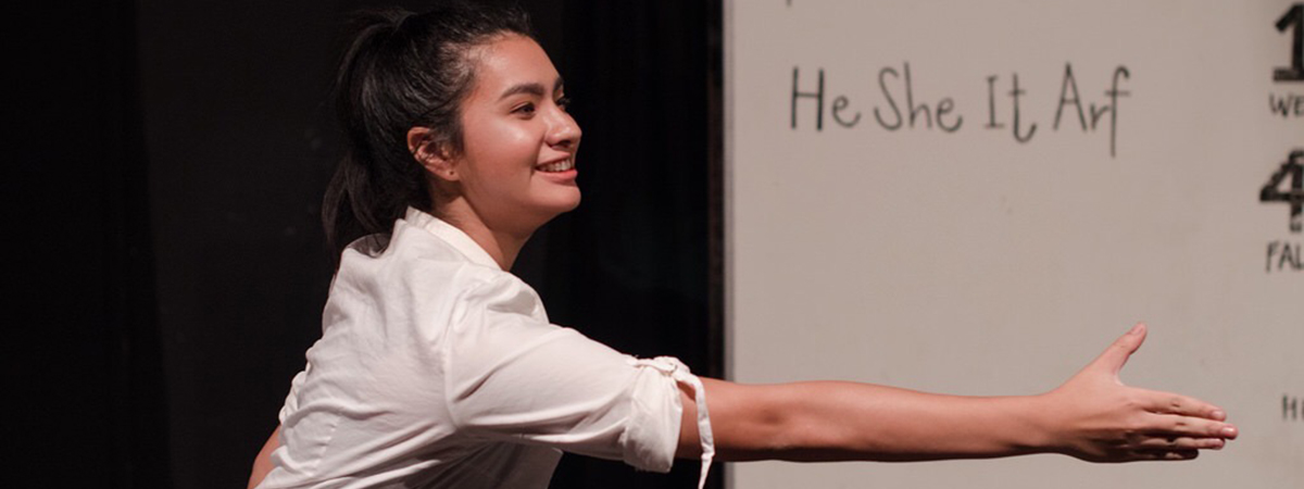 Kiara Pillai on stage