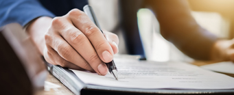 Student Quotes Law Generic 341x139 - Person writing on a notepad