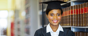 Law student in hat