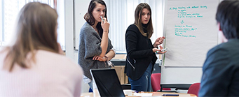 Management and Entrepreneurship 341x139 - Women at a whiteboard
