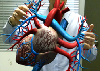 Demonstration of physical interaction with virtual object