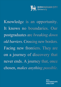 Postgraduate prospectus 2016-17