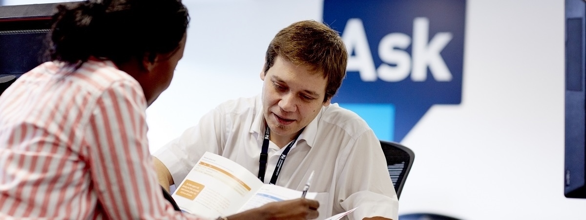 ASK adviser helps student