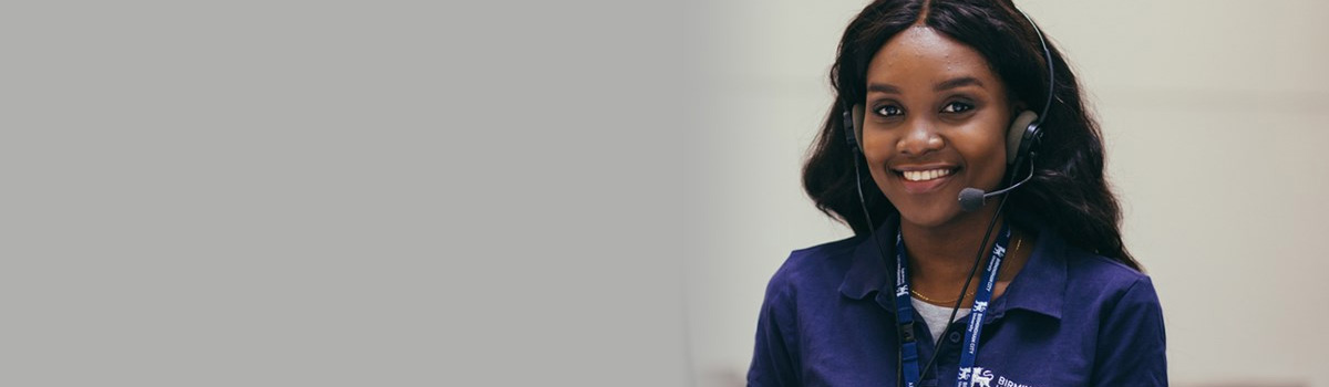 What is Clearing? 1200x350 - Woman with a headset